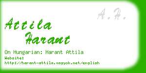 attila harant business card